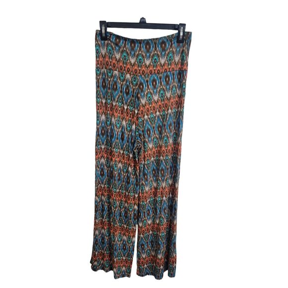 DNA Couture Sz M Palazzo Wide Leg Boho Pull On Pants, Lightweight, Flowy, Comfor - Picture 3 of 5